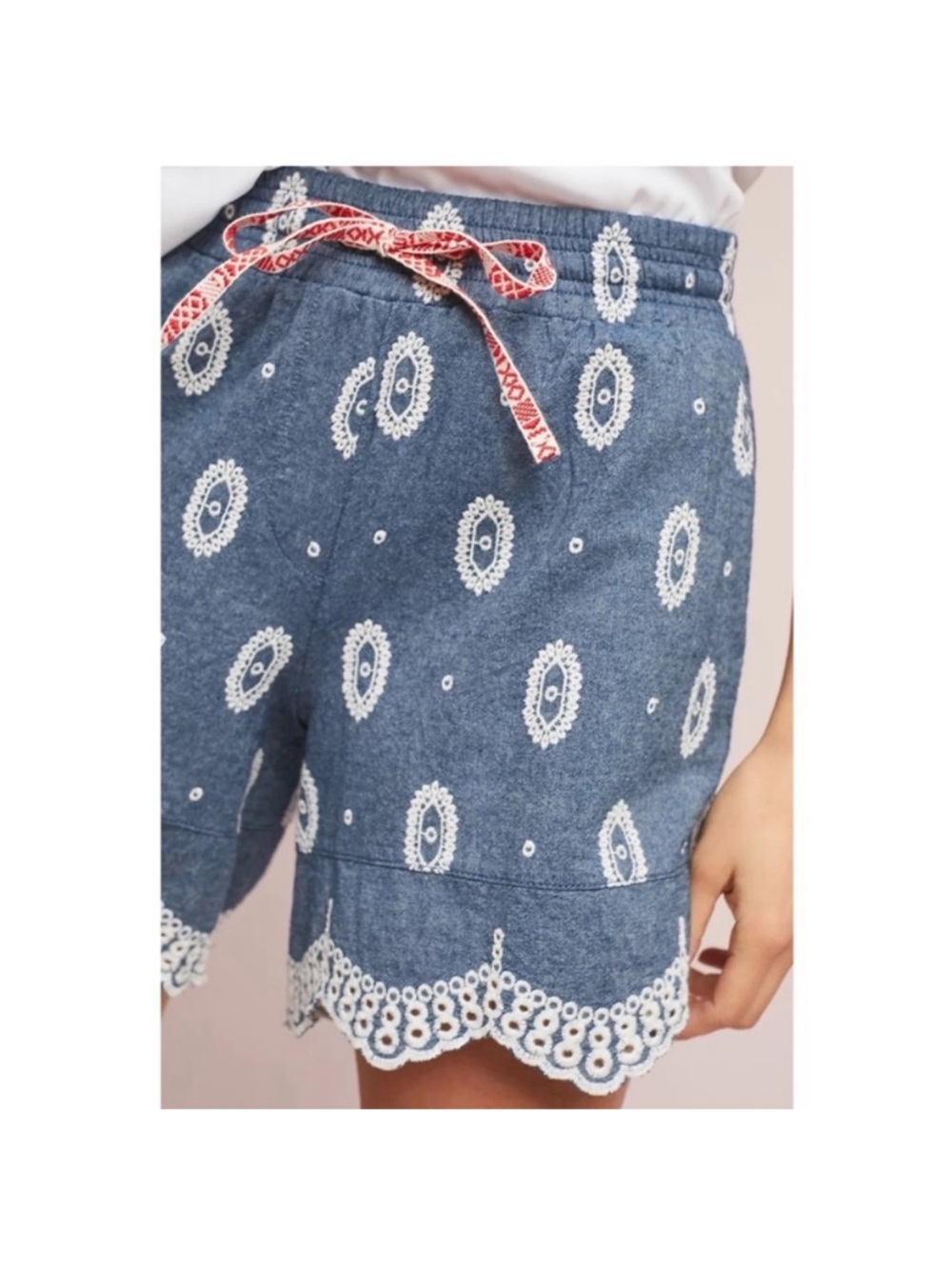 EUC Anthropologie ett:twa Eyelet
Chambray Shorts - 100%
Cotton - Picture 2 of 9